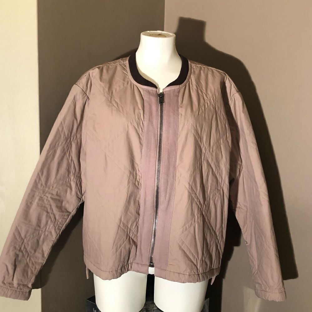 Free People Quilted Bomber Jacket